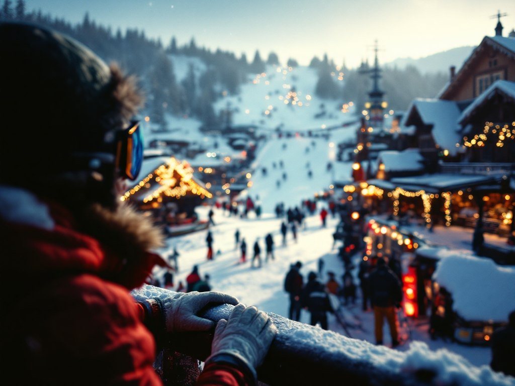 Ambiance Station de Ski